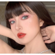 Натуральні сині - блакитні кольорові контактні лінзи для темних та світлих - Айс Софт Колд