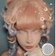 Крейзі білі кольорові контактні лінзи - аніме косплей Хеллоуїн - Сітка